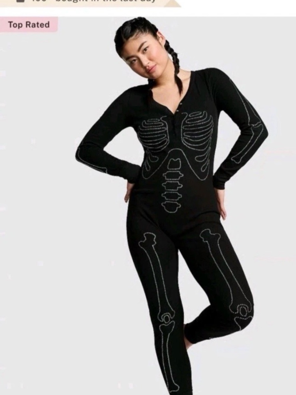 PINK Victoria's Secret Black bling sleepwear